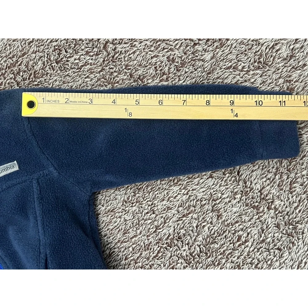 Columbia Toddler Fleece Jacket 12-18 Months Navy Blue Full Zip Kids